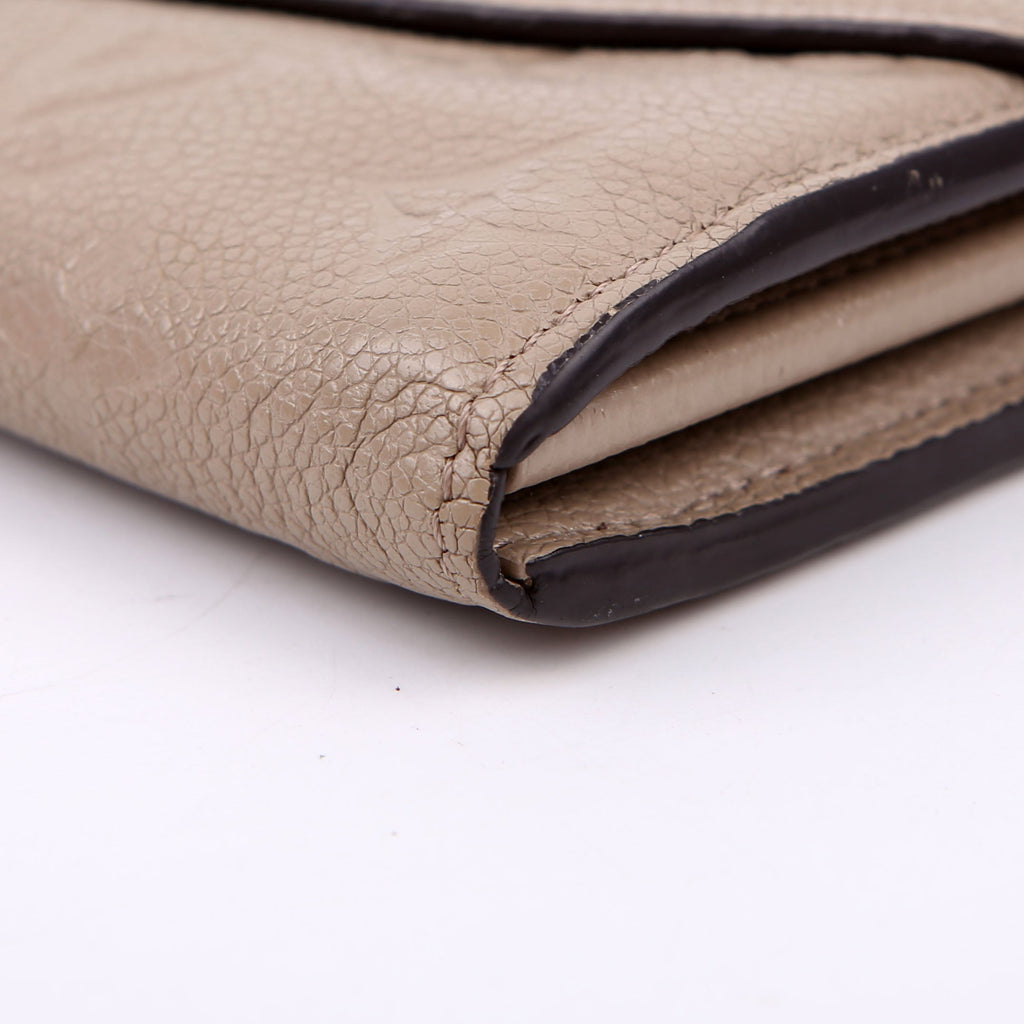 Louis Vuitton Sarah Wallet Empreinte Taupe
