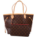 Louis Vuitton Neverfull with Wallet MM Monogram Red
