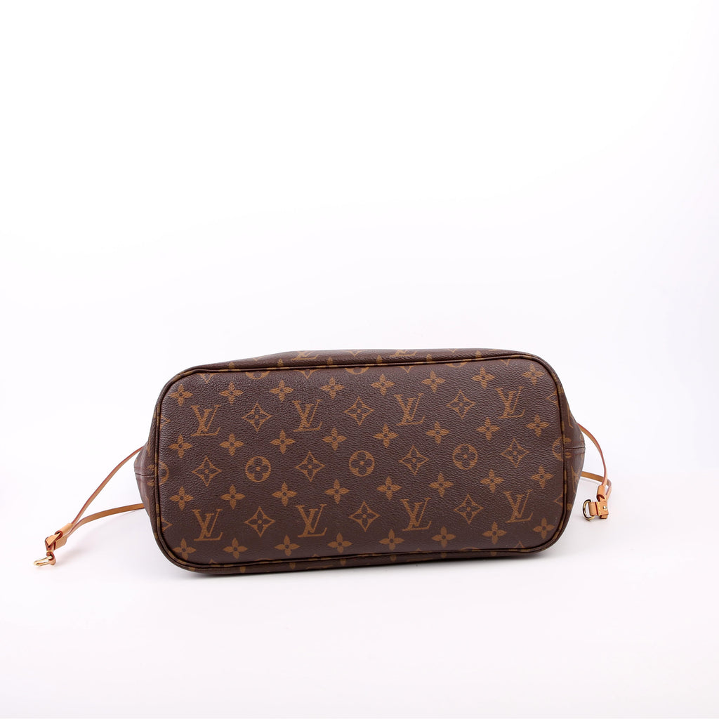 Louis Vuitton Neverfull with Wallet MM Monogram Red