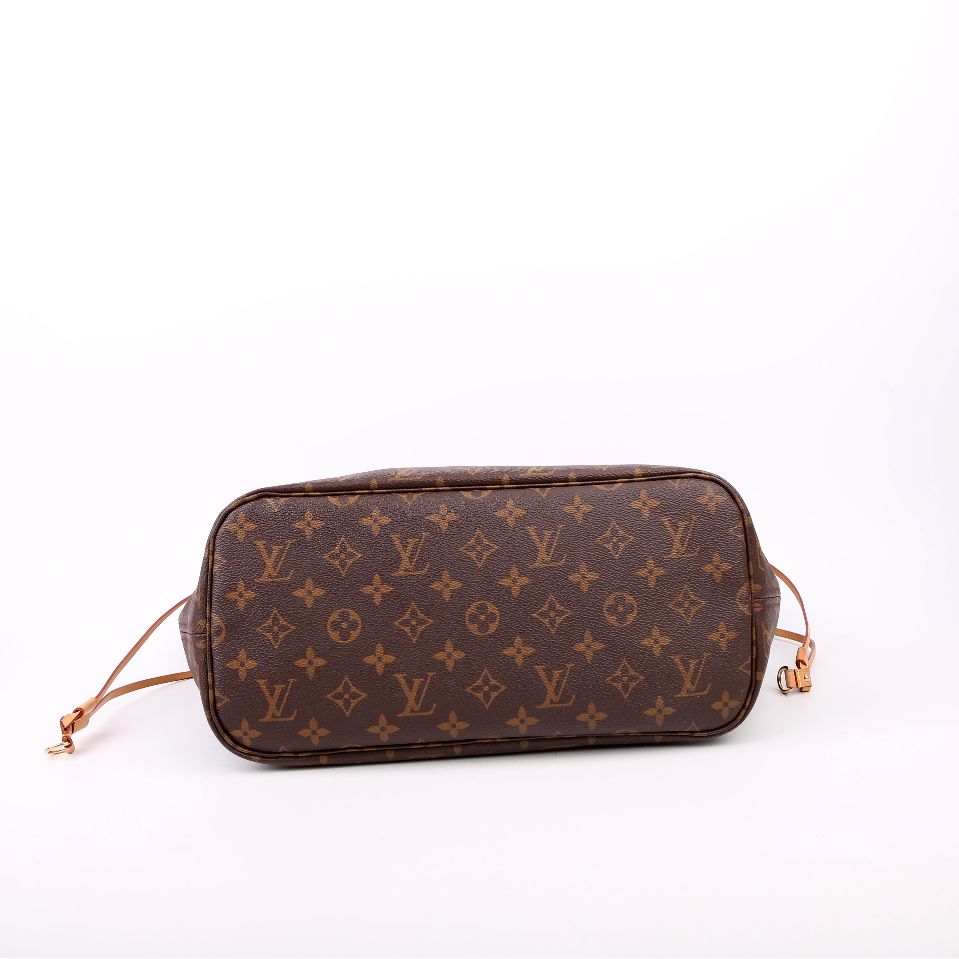 Louis Vuitton Neverfull with Wallet MM Monogram Red