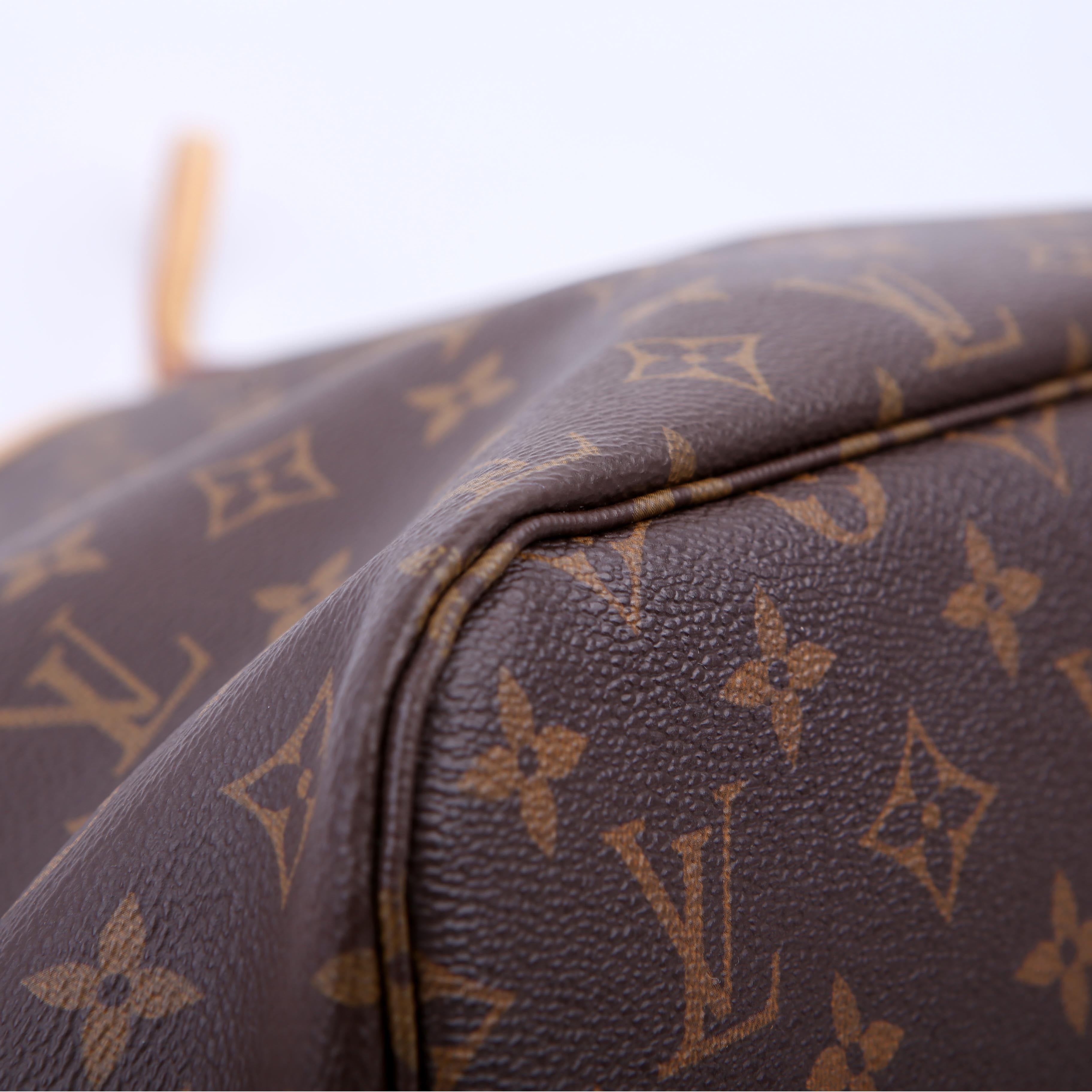 Louis Vuitton Neverfull with Wallet MM Monogram Red