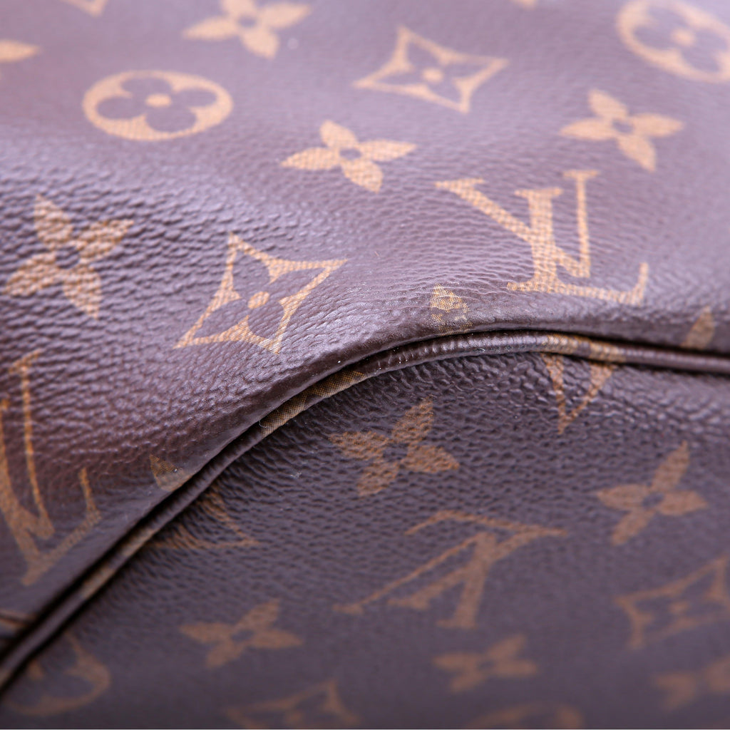 Louis Vuitton Neverfull with Wallet MM Monogram Red