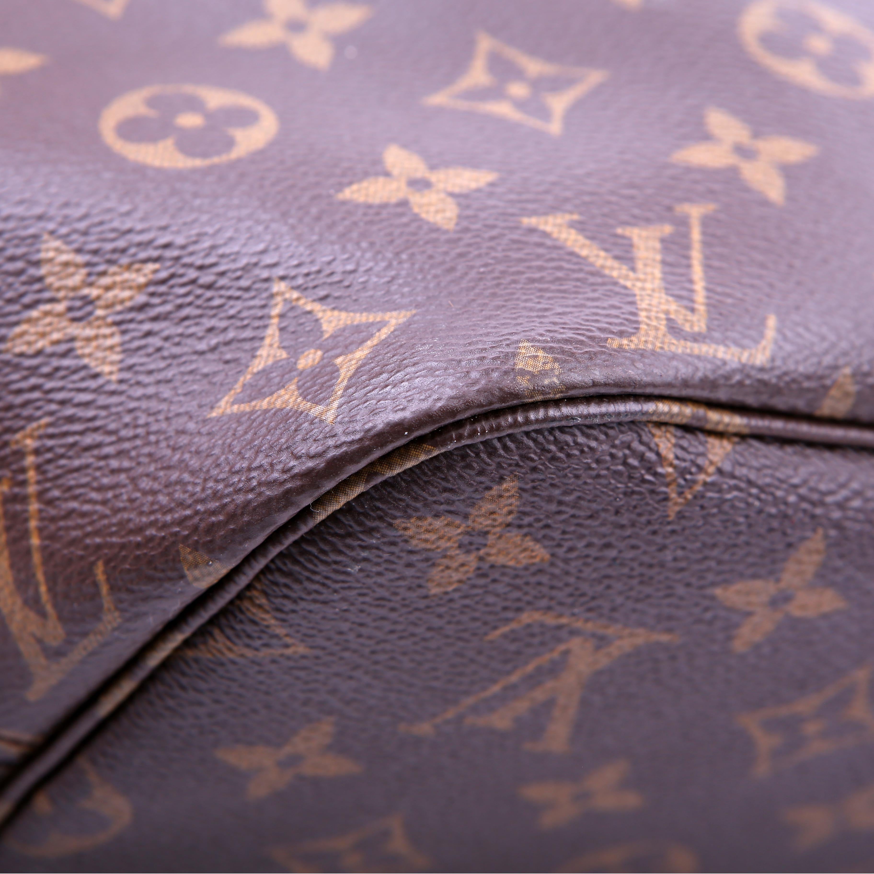 Louis Vuitton Neverfull with Wallet MM Monogram Red