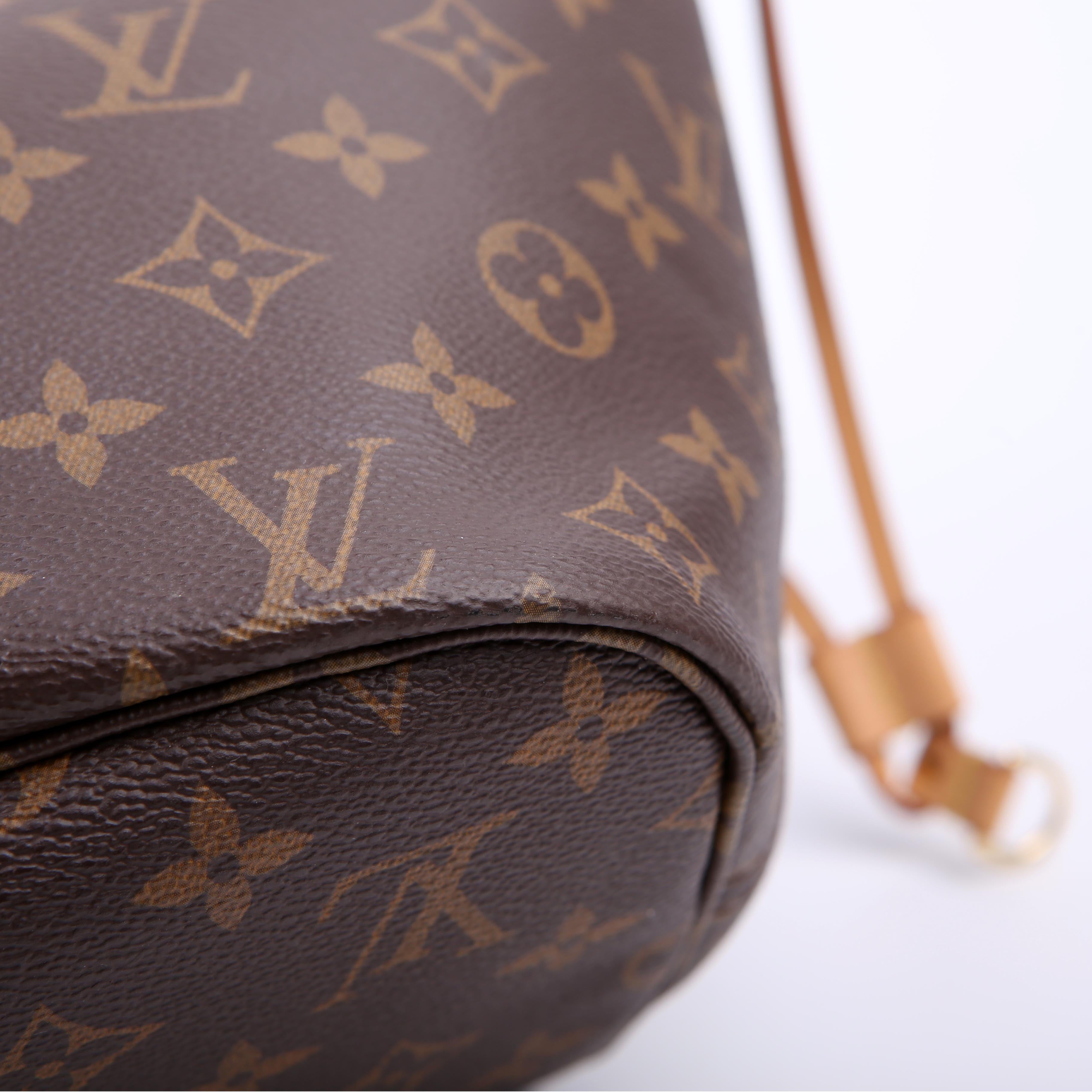 Louis Vuitton Neverfull with Wallet MM Monogram Red