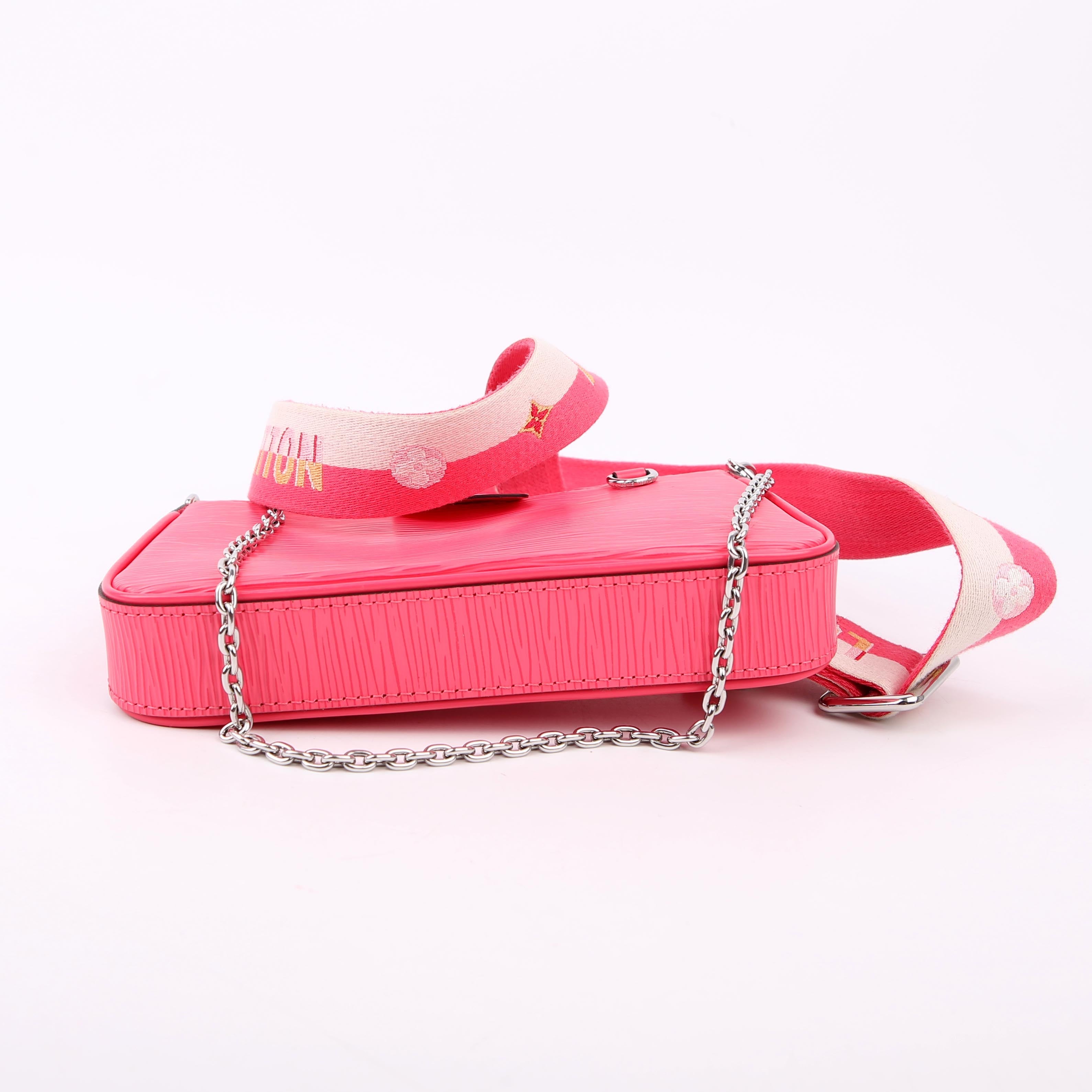 Louis Vuitton Easy Pouch on Strap Epi Pink