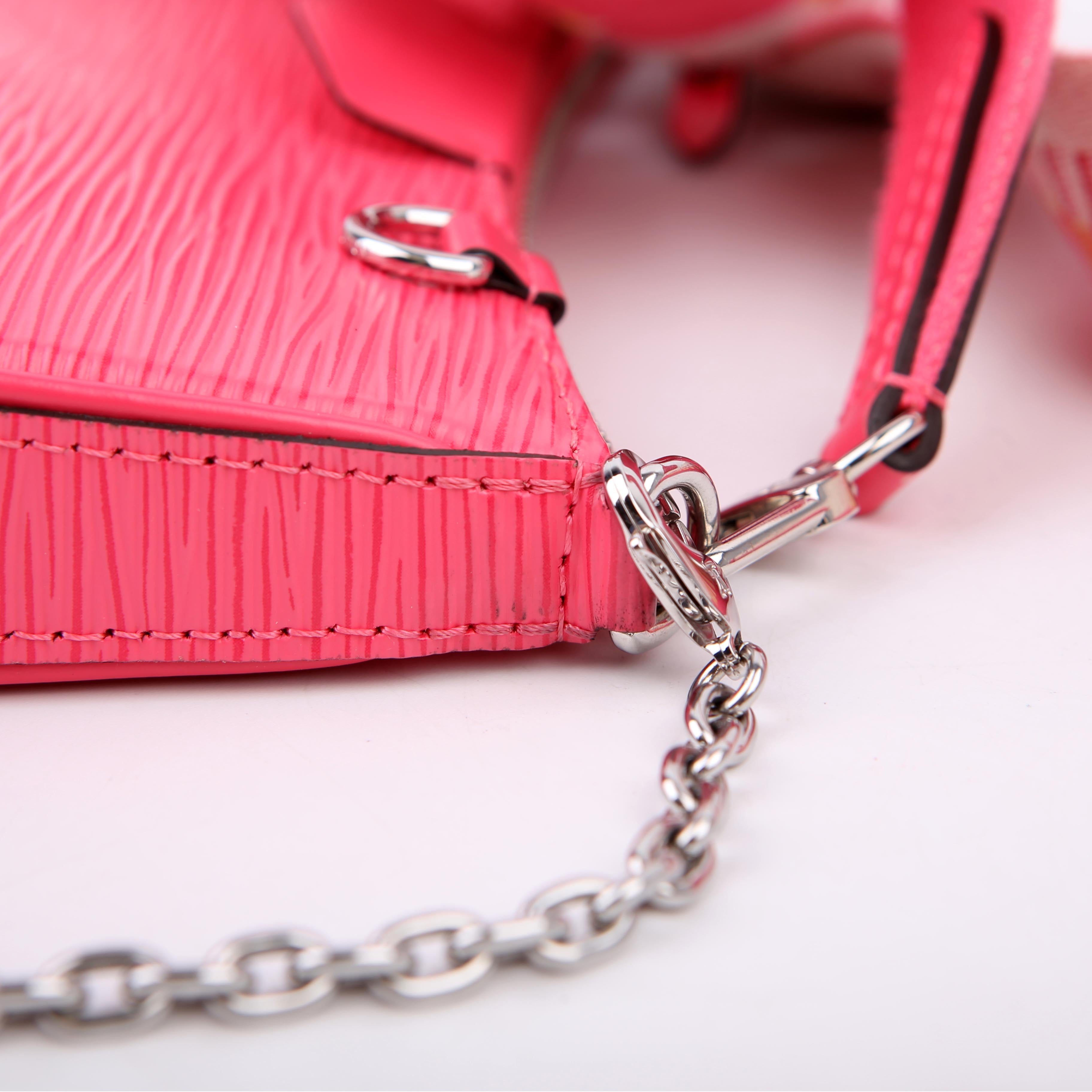Louis Vuitton Easy Pouch on Strap Epi Pink
