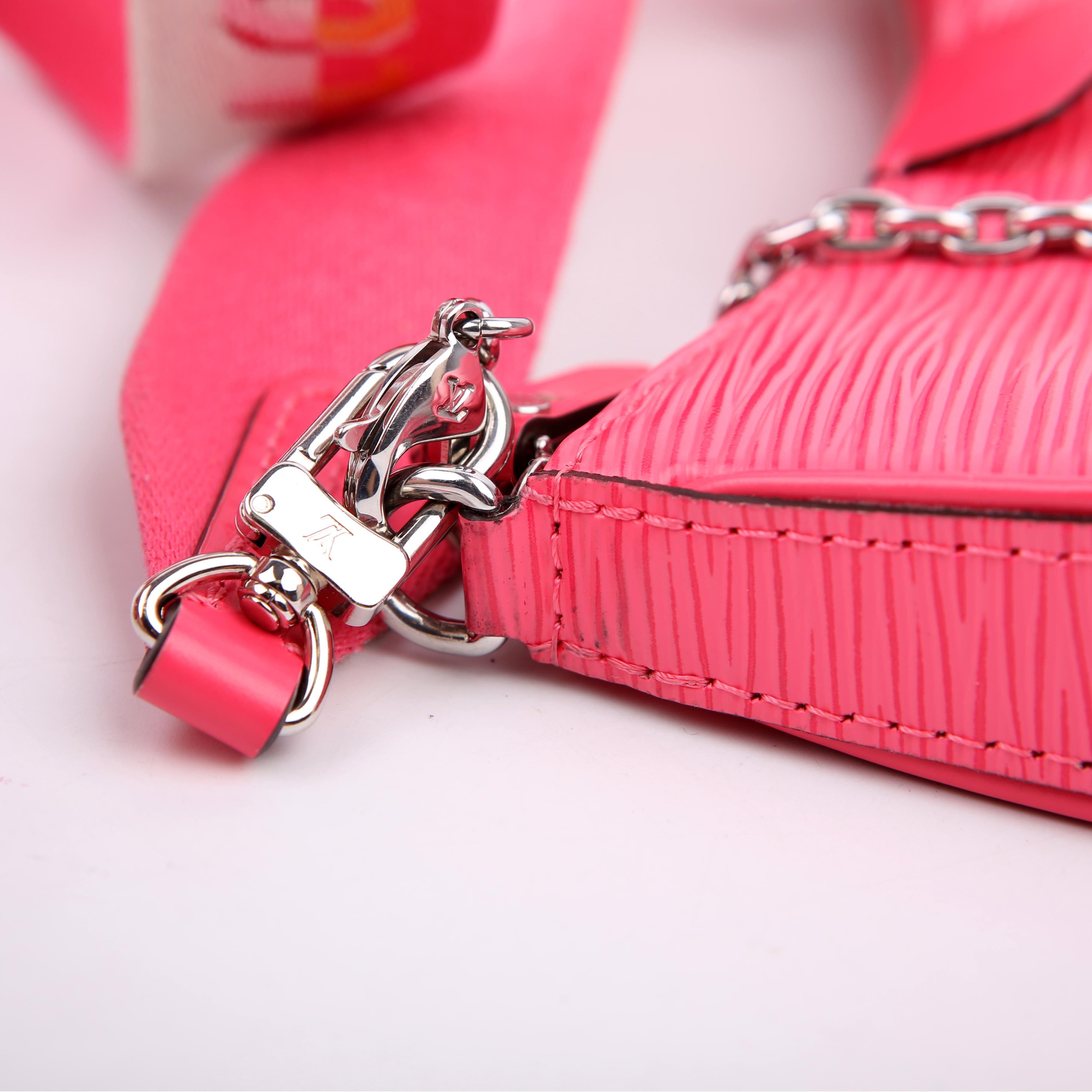 Louis Vuitton Easy Pouch on Strap Epi Pink