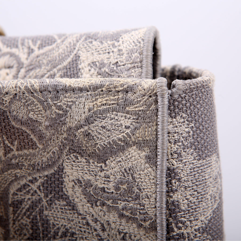 Christian Dior Lady D-Lite Toile De Jouy Large Grey