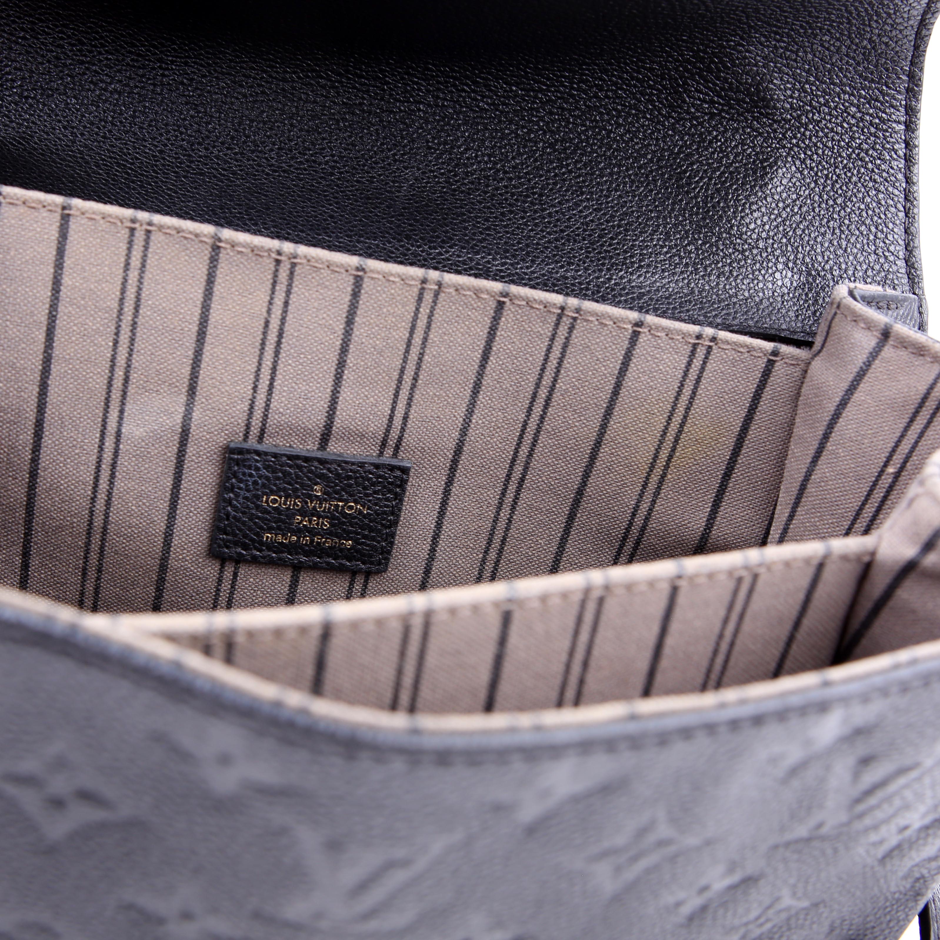 Louis Vuitton Pochette Metis Empreinte Black