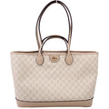 Gucci 739730 Ophidia GG Supreme Medium Tote Beige