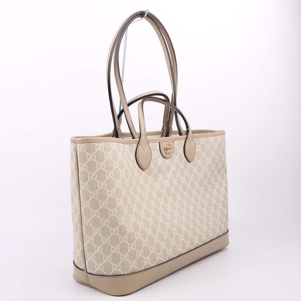Gucci 739730 Ophidia GG Supreme Medium Tote Beige