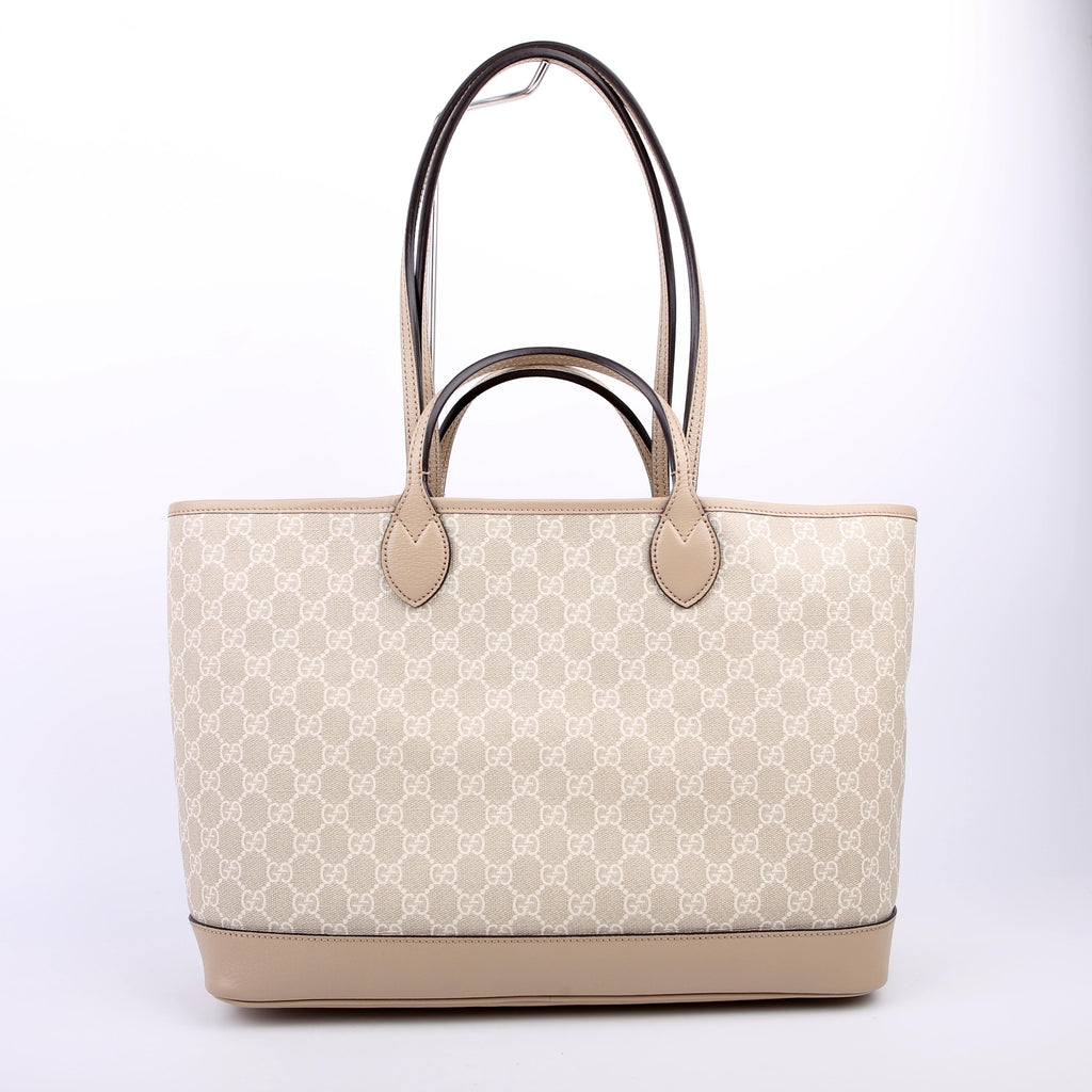 Gucci 739730 Ophidia GG Supreme Medium Tote Beige