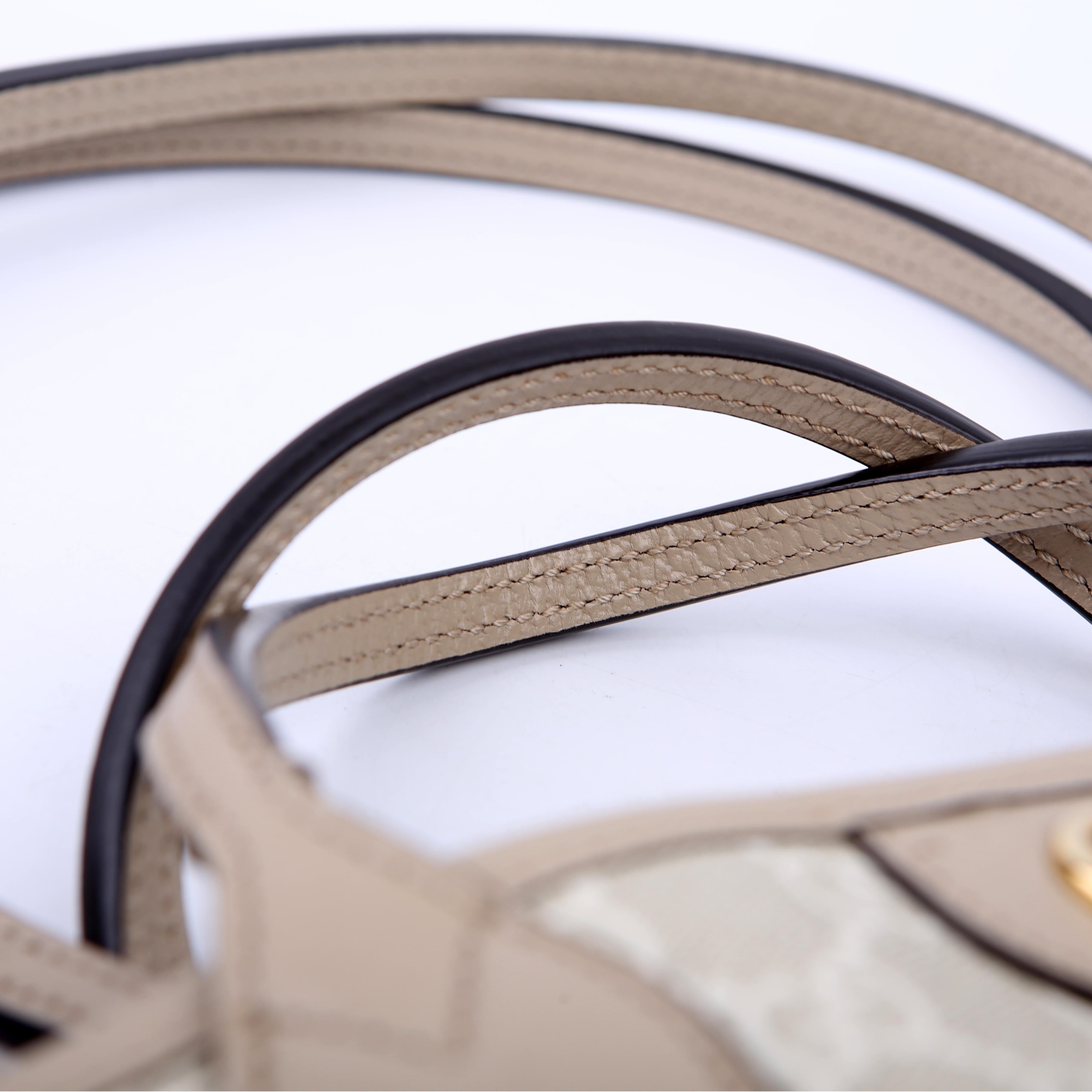 Gucci 739730 Ophidia GG Supreme Medium Tote Beige