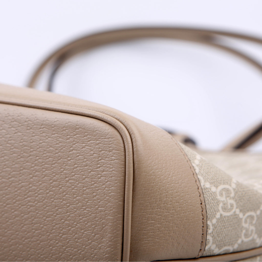 Gucci 739730 Ophidia GG Supreme Medium Tote Beige