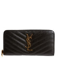 Saint Laurent Grain De Poudre Zip Around Wallet