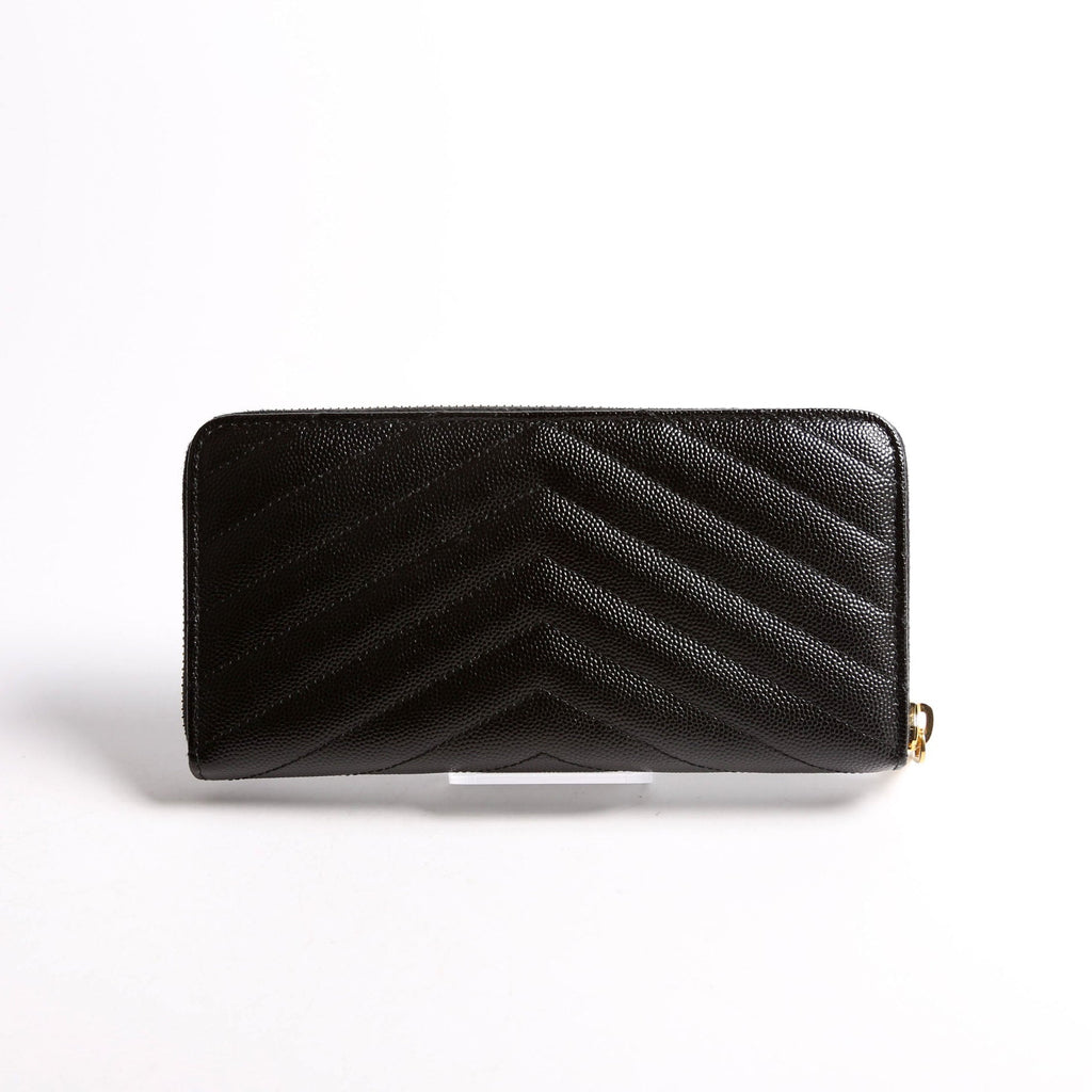Saint Laurent Grain De Poudre Zip Around Wallet