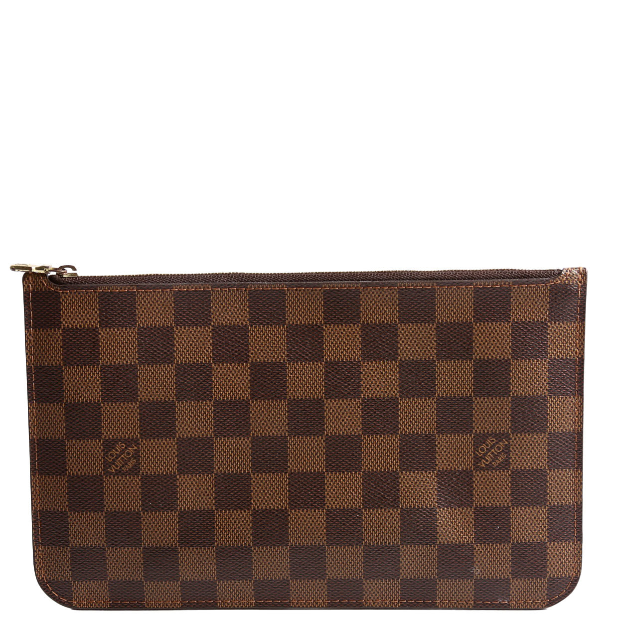 Louis Vuitton Pochette Only Damier Ebene Neverfull Red