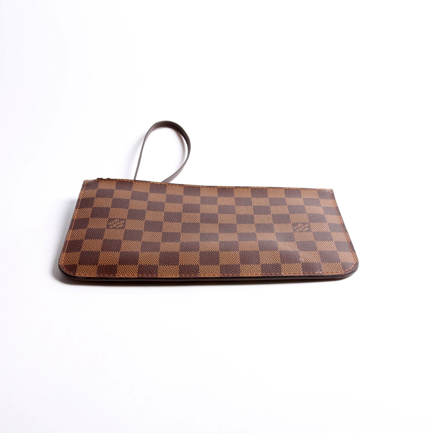 Louis Vuitton Pochette Only Damier Ebene Neverfull Red