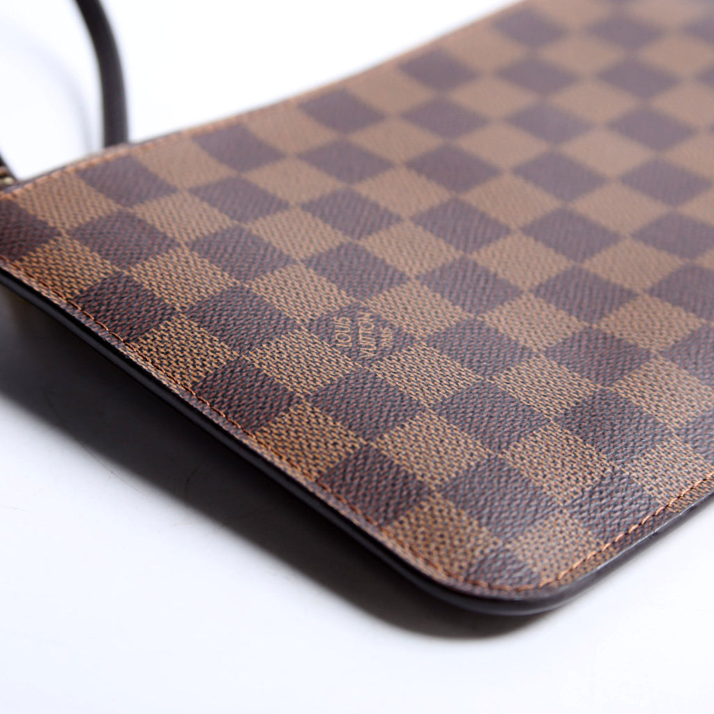 Louis Vuitton Pochette Only Damier Ebene Neverfull Red