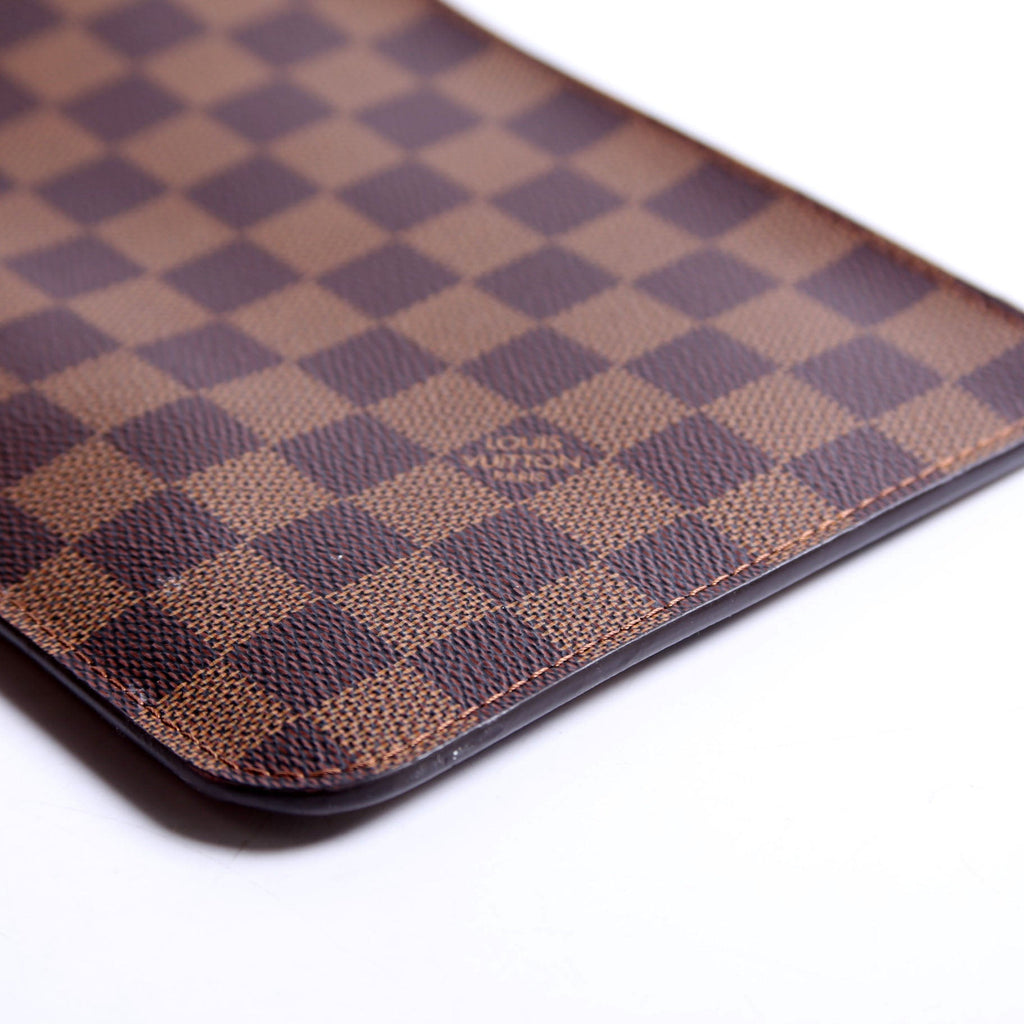 Louis Vuitton Pochette Only Damier Ebene Neverfull Red