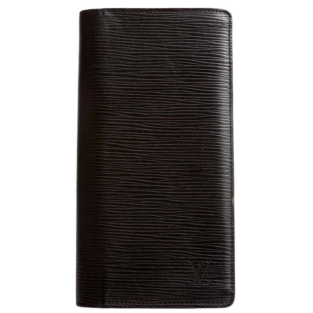 Louis Vuitton Brazza Wallet Epi Black