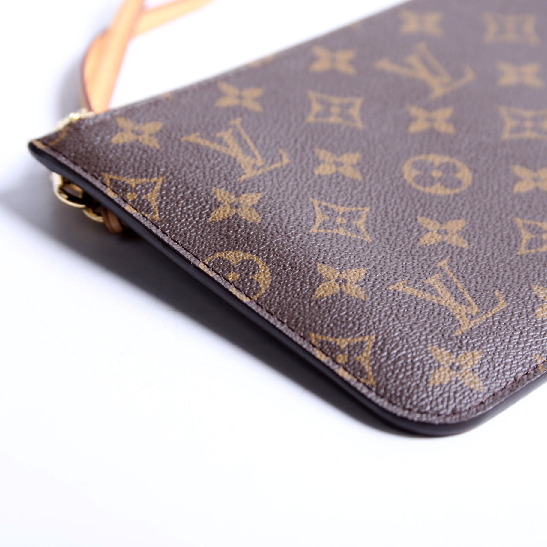 Louis Vuitton Pochette Only Monogram Neverfull Beige
