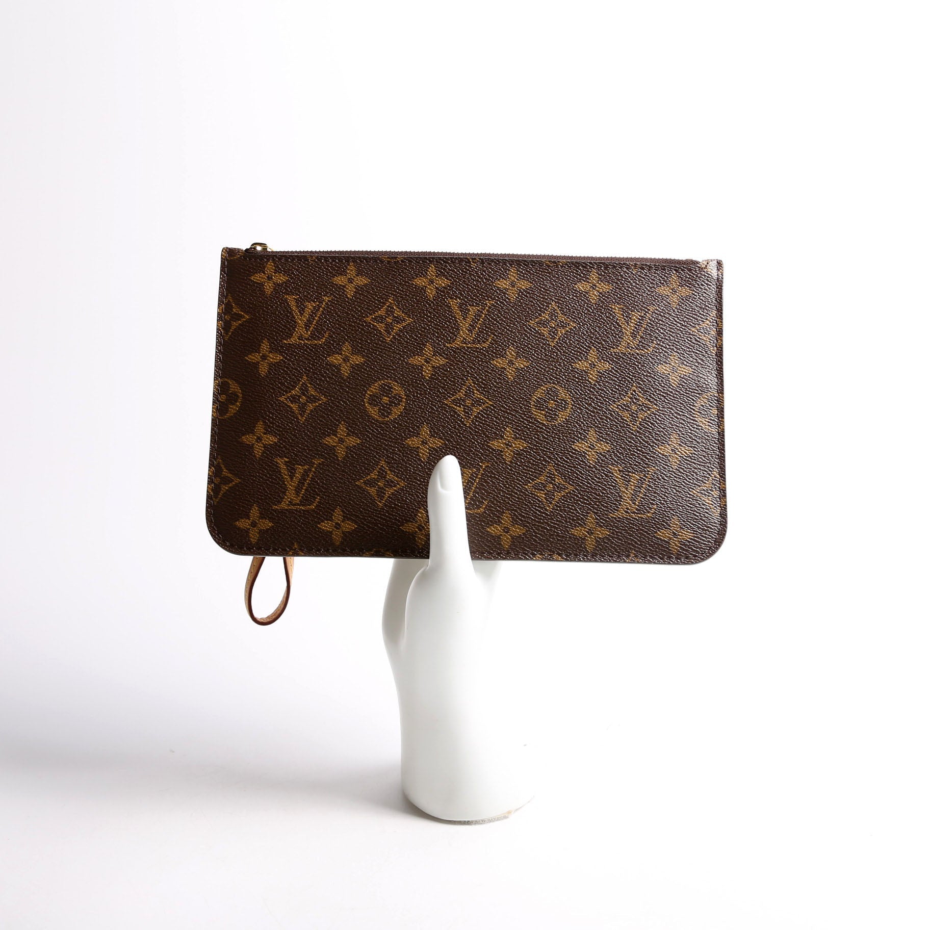 Louis Vuitton Pochette Only Monogram Neverfull Beige