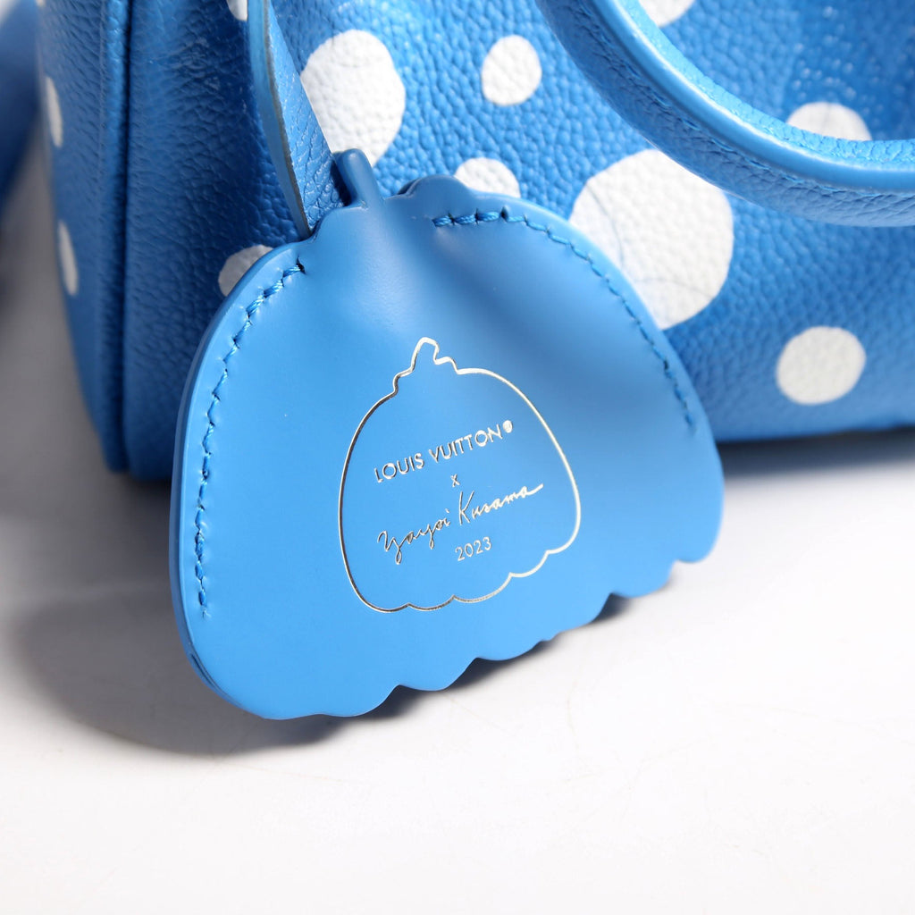 Louis Vuitton Speedy 20 Bandouliere Kusama Dots Empreinte Blue