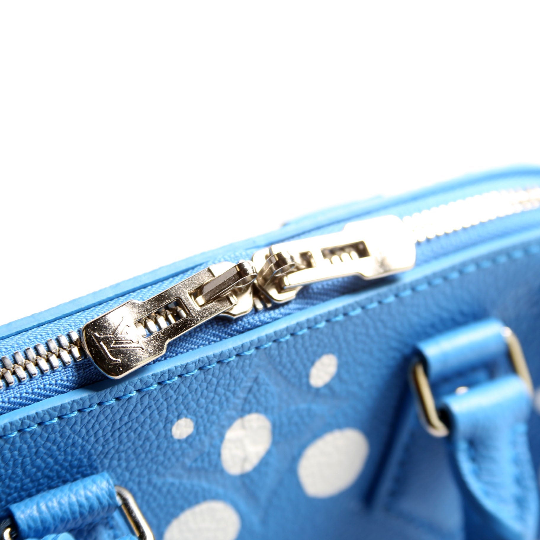 Louis Vuitton Speedy 20 Bandouliere Kusama Dots Empreinte Blue