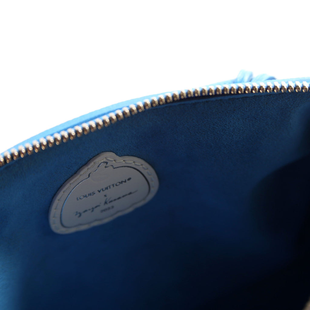Louis Vuitton Speedy 20 Bandouliere Kusama Dots Empreinte Blue