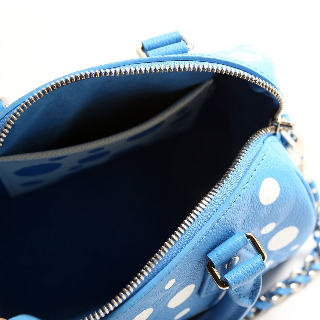 Louis Vuitton Speedy 20 Bandouliere Kusama Dots Empreinte Blue
