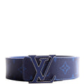 Louis Vuitton LV Initiales 40MM Reversible Leather/Monogram Cobalt Belt Size 100/40
