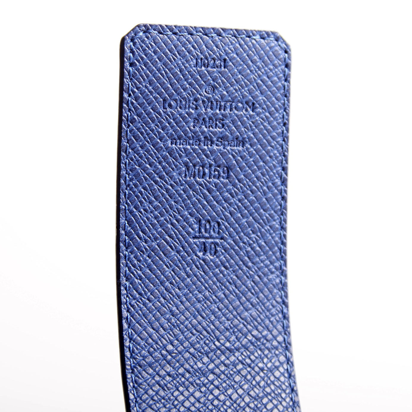 Louis Vuitton LV Initiales 40MM Reversible Leather/Monogram Cobalt Belt Size 100/40