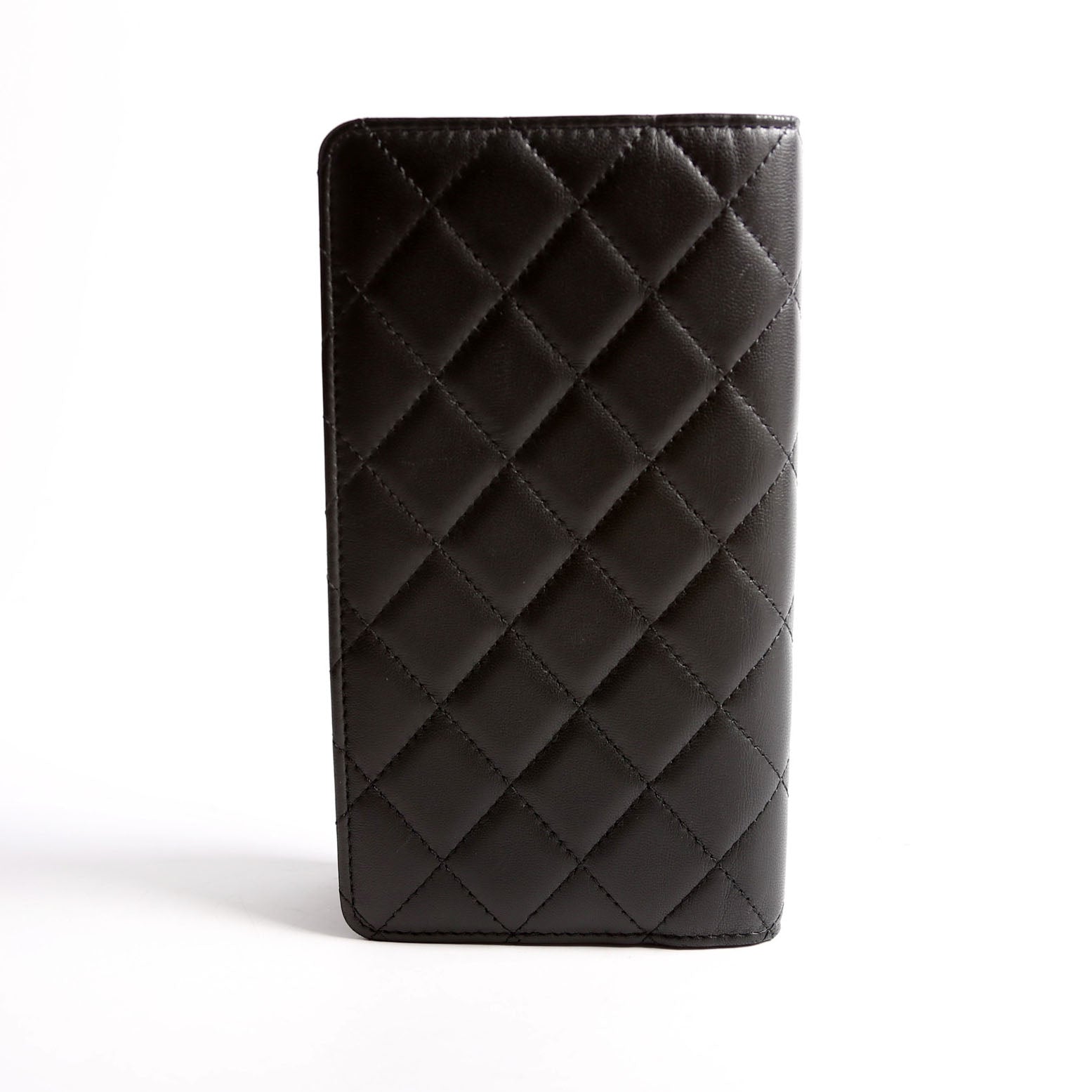 Chanel Quilted CC Agenda Cover Lambskin 22MM Black/Brown