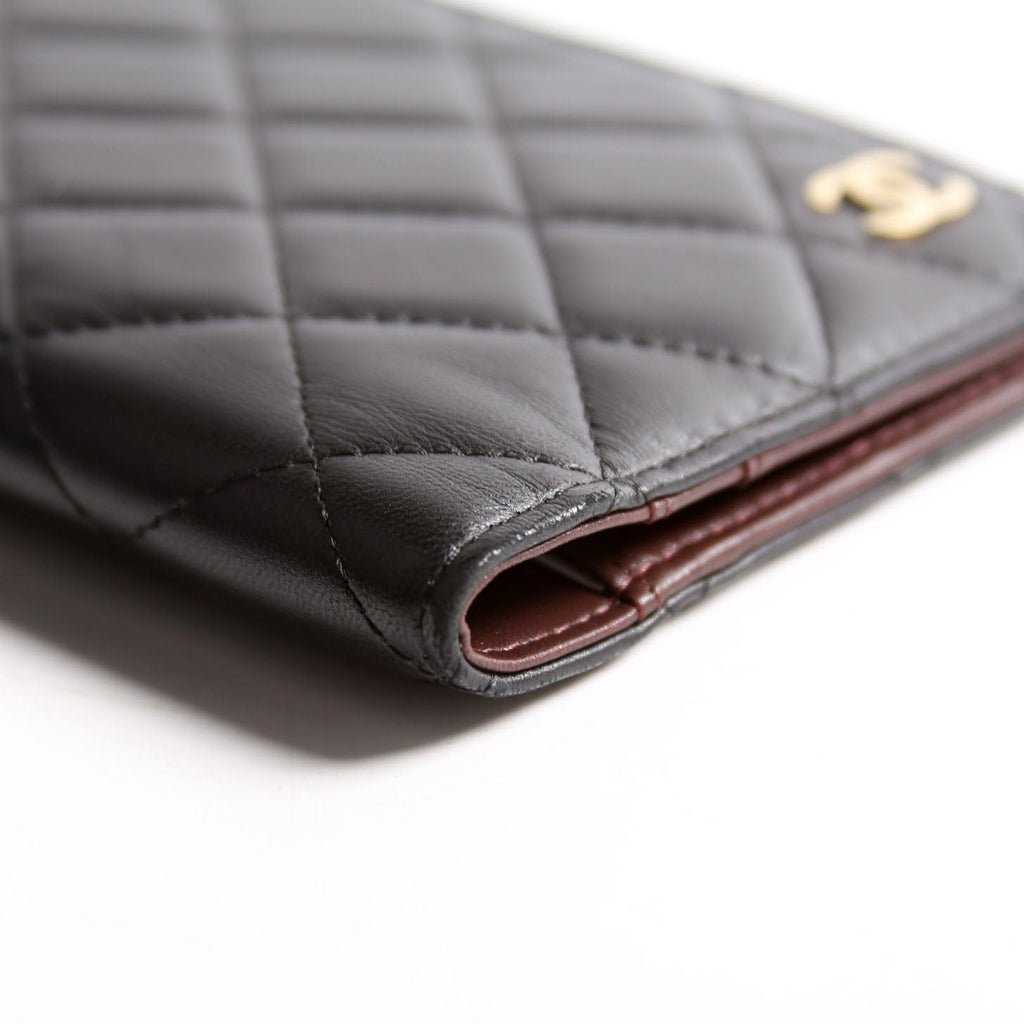 Chanel Quilted CC Agenda Cover Lambskin 22MM Black/Brown
