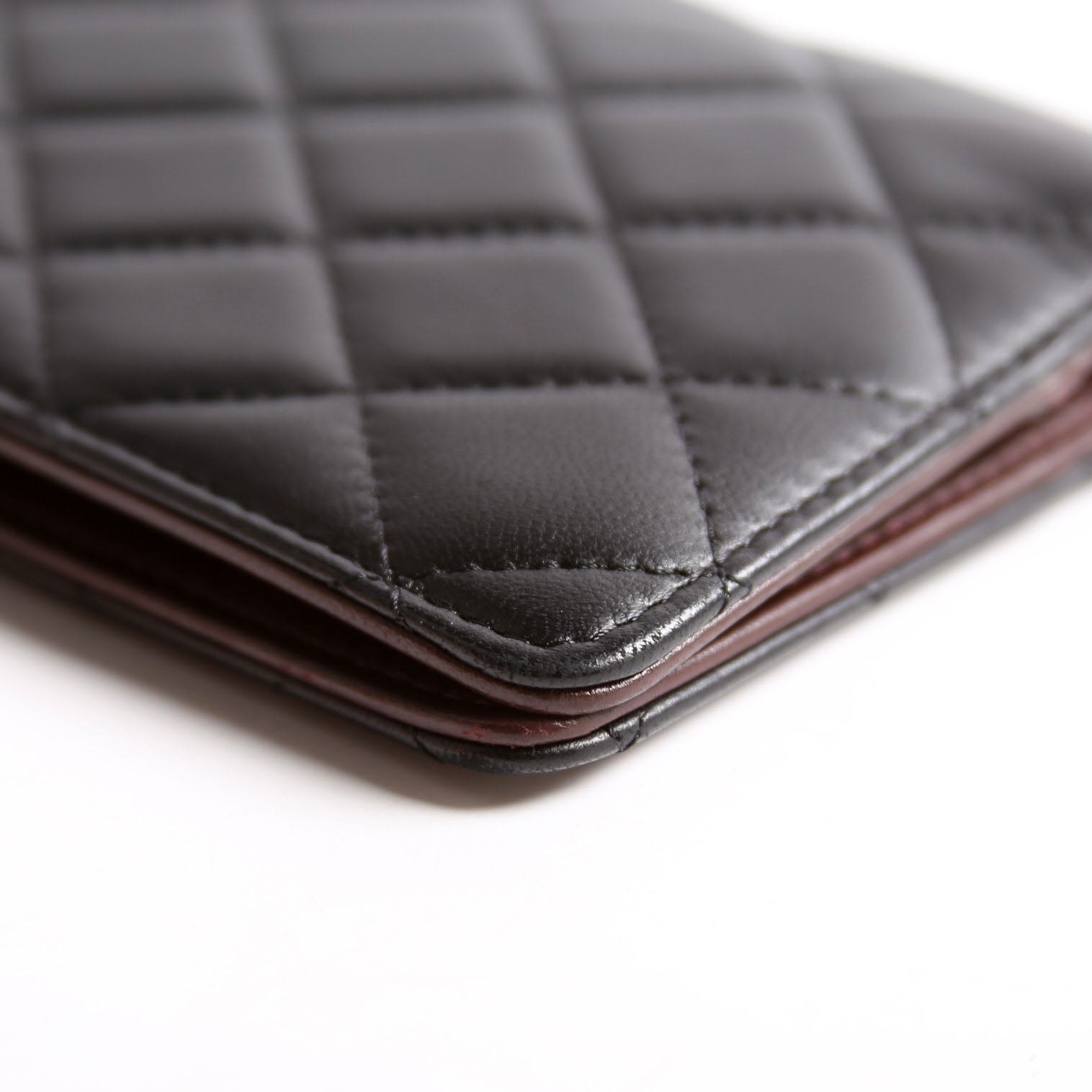 Chanel Quilted CC Agenda Cover Lambskin 22MM Black/Brown