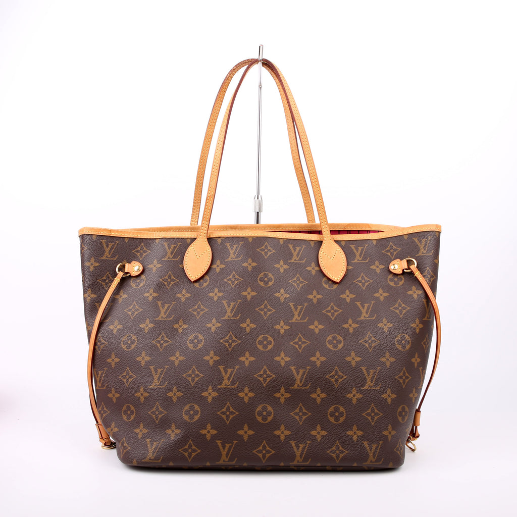 Louis Vuitton Neverfull with Wallet MM Monogram Pink