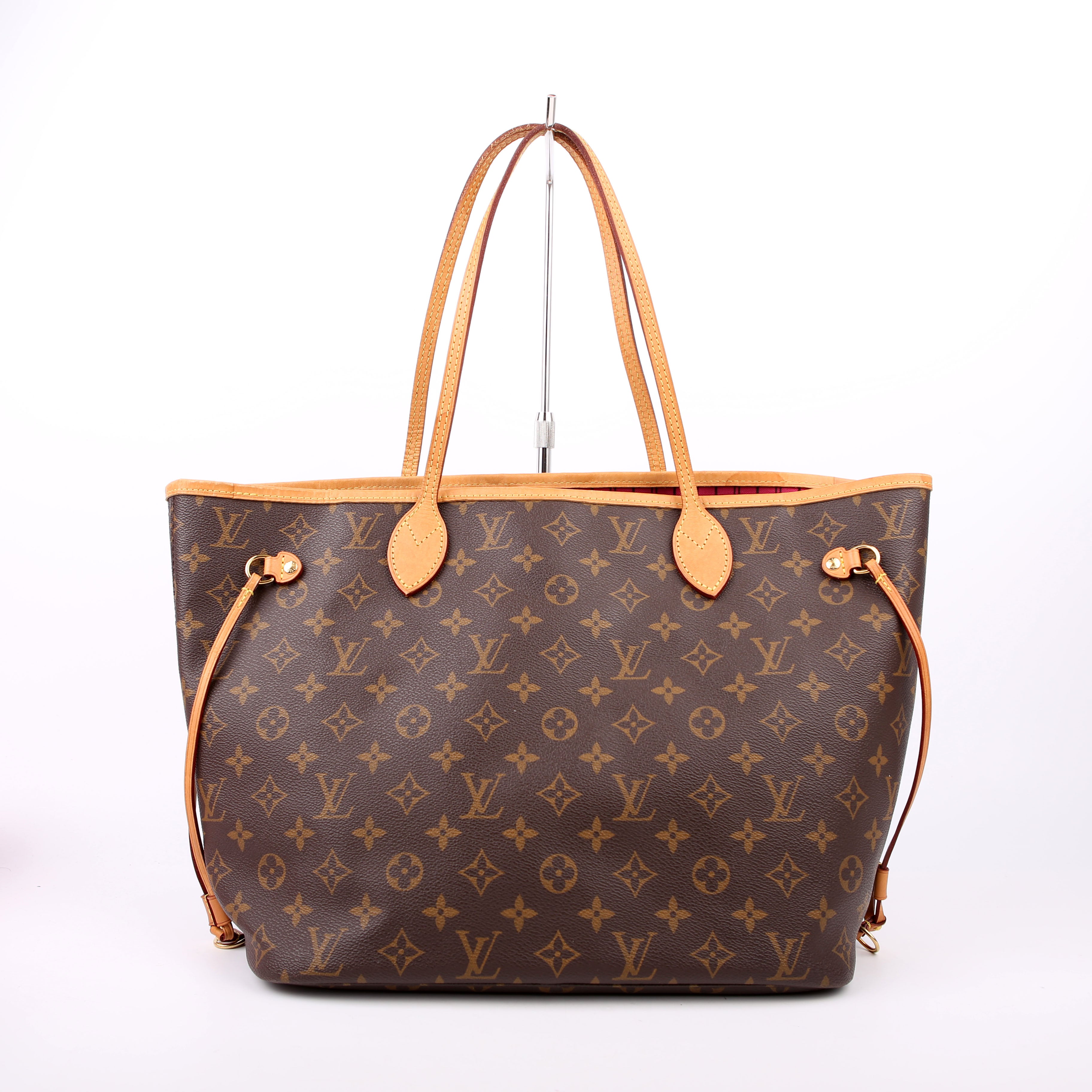 Louis Vuitton Neverfull with Wallet MM Monogram Pink