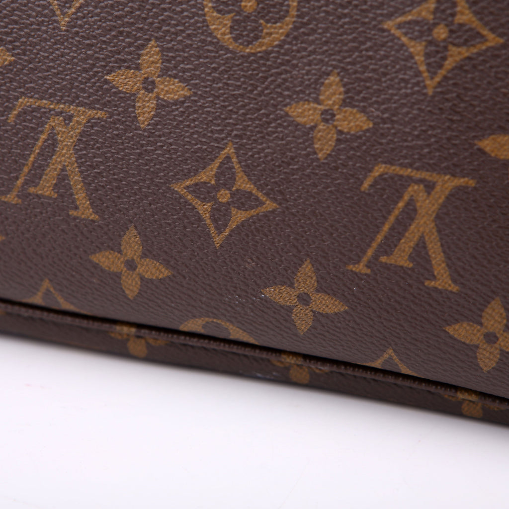 Louis Vuitton Neverfull with Wallet MM Monogram Pink
