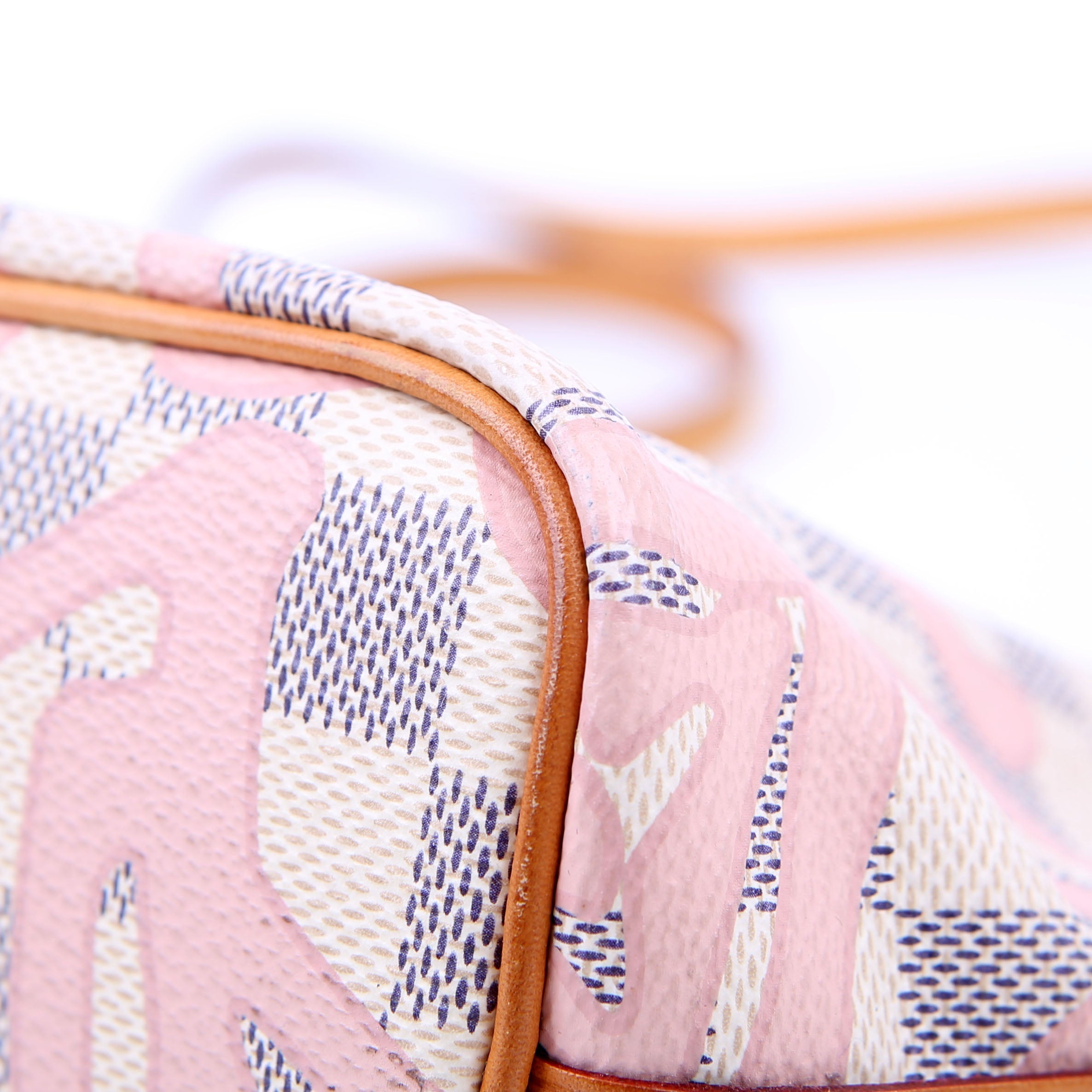 Louis Vuitton Nano Noe Damier Azur Tahitienne Pink