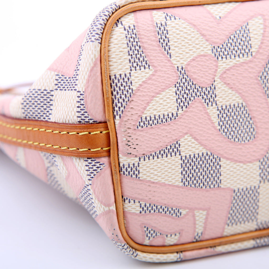 Louis Vuitton Nano Noe Damier Azur Tahitienne Pink