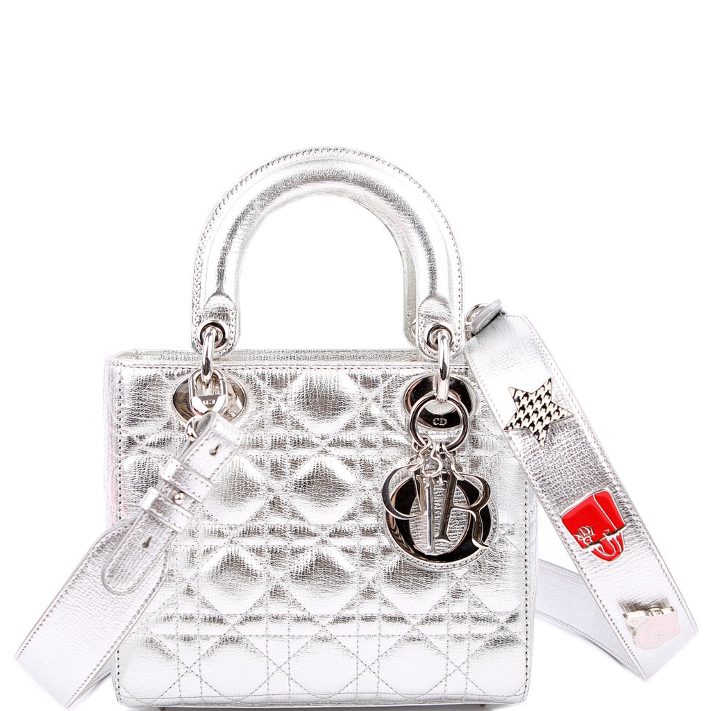 Christian Dior Lady Dior ABCDior Small Silver