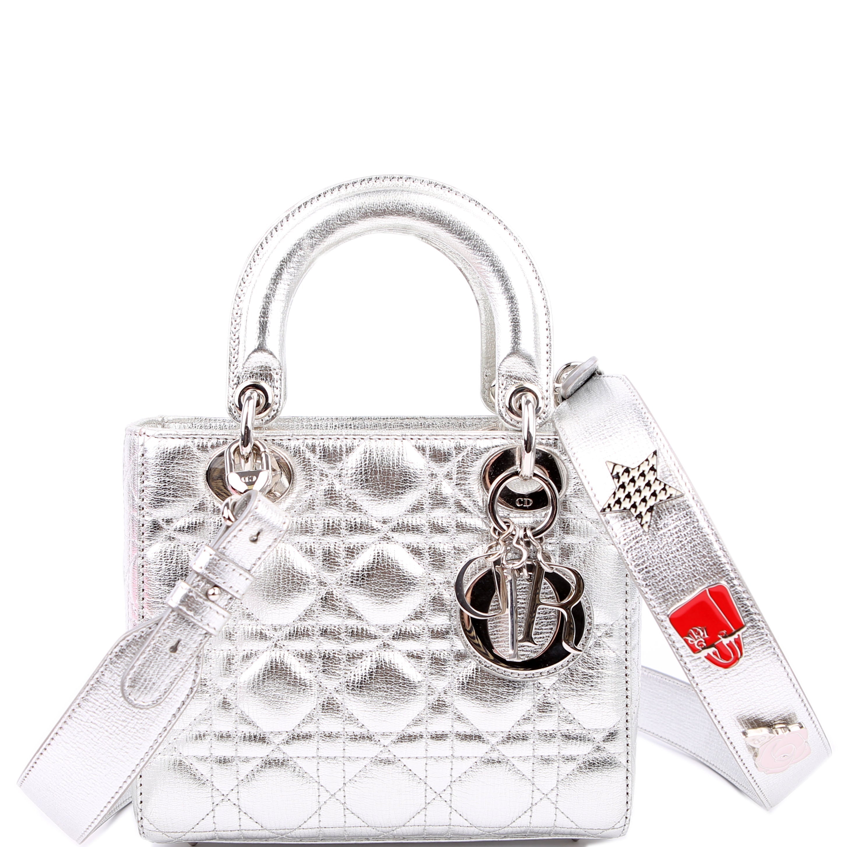 Christian Dior Lady Dior ABCDior Small Silver