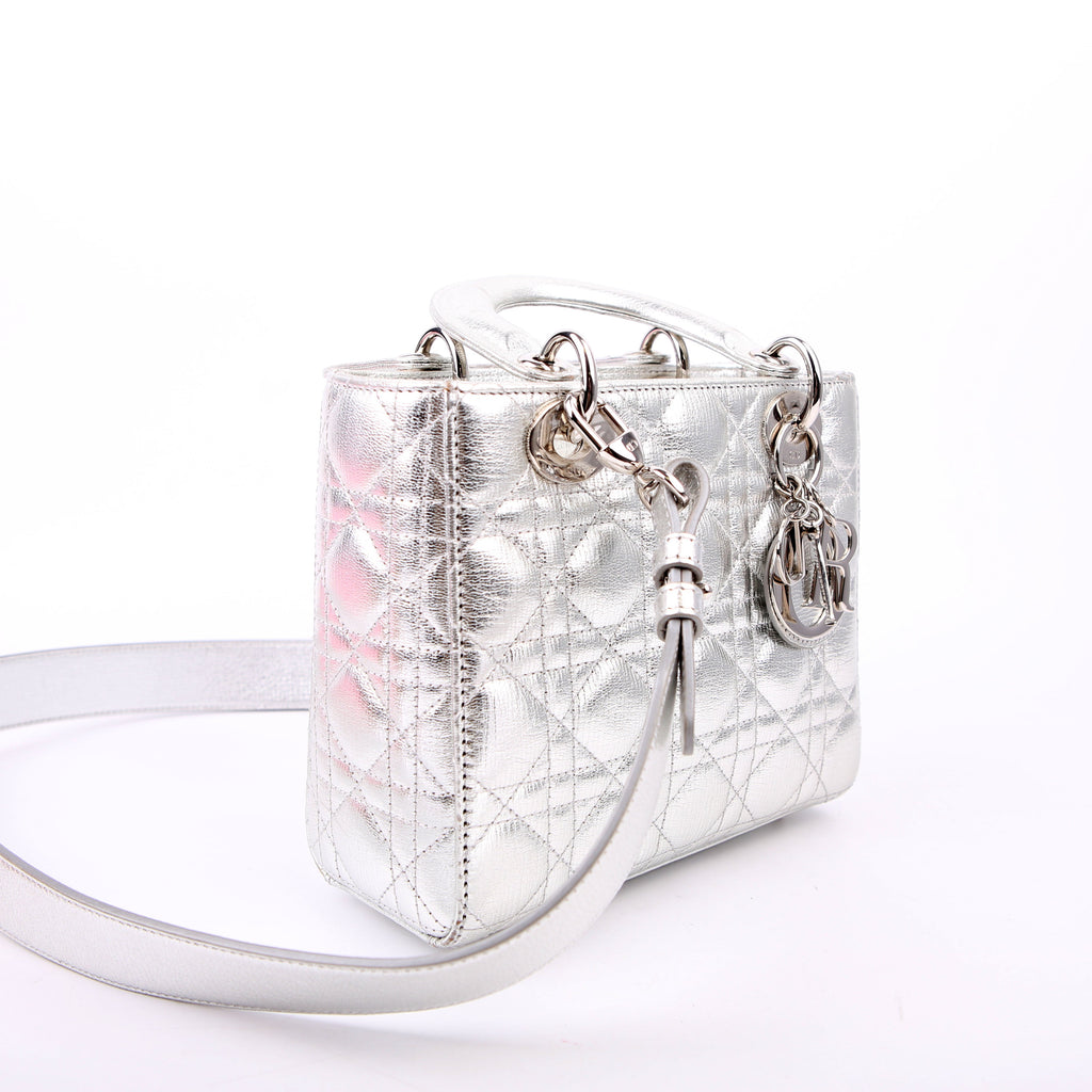 Christian Dior Lady Dior ABCDior Small Silver
