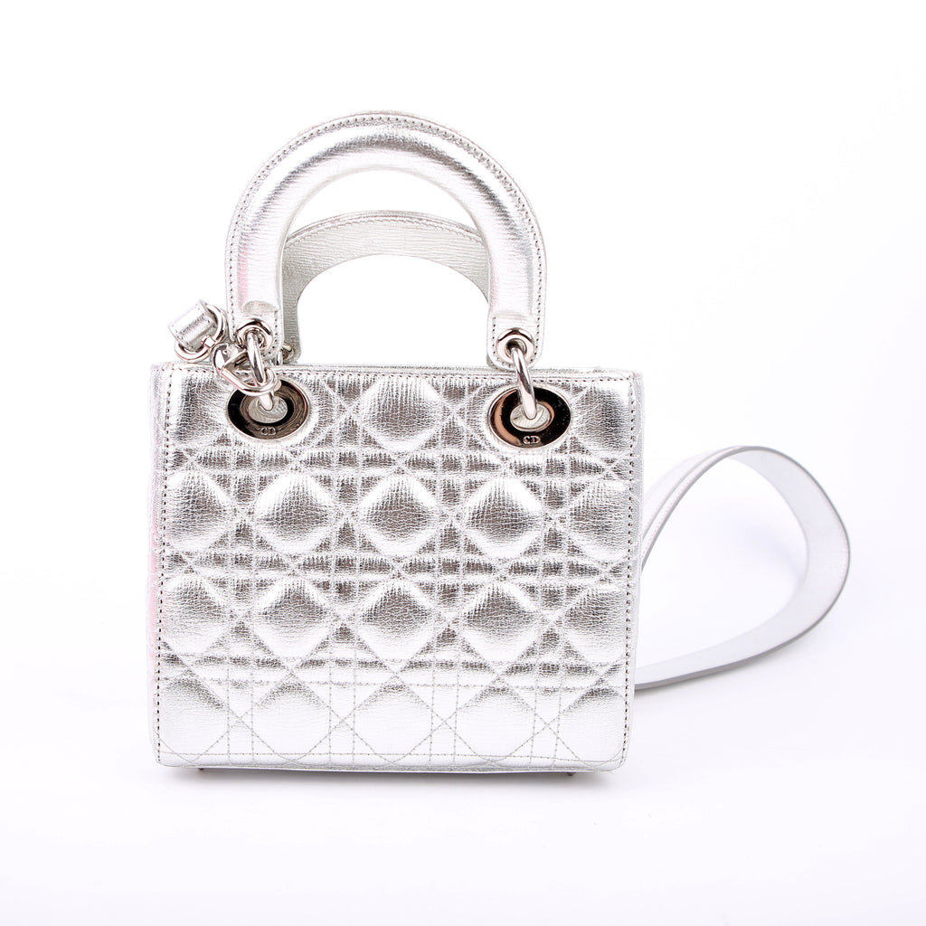 Christian Dior Lady Dior ABCDior Small Silver