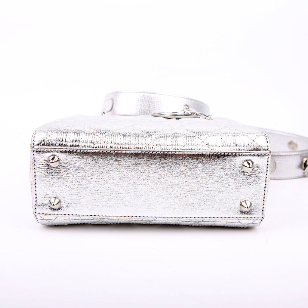 Christian Dior Lady Dior ABCDior Small Silver