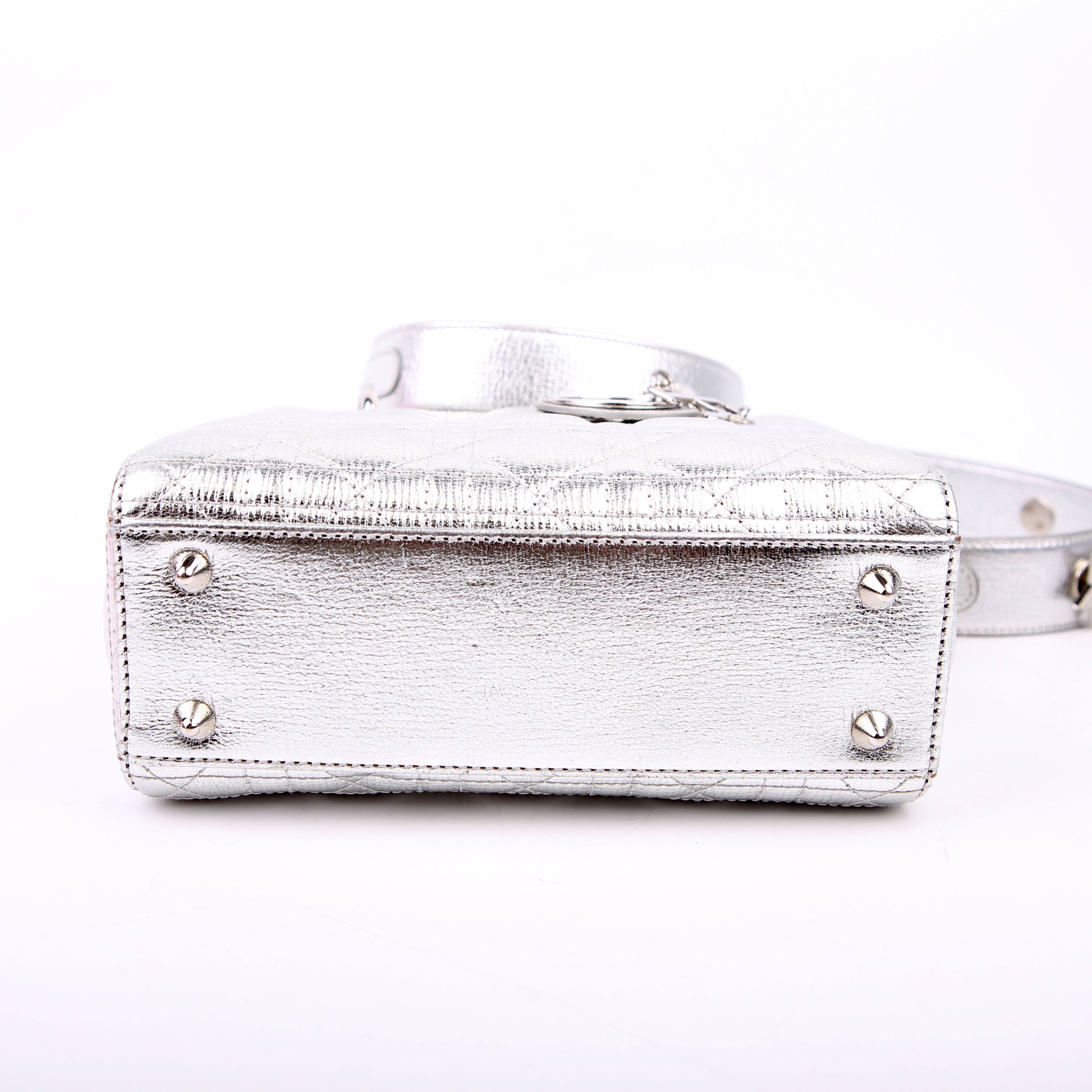Christian Dior Lady Dior ABCDior Small Silver