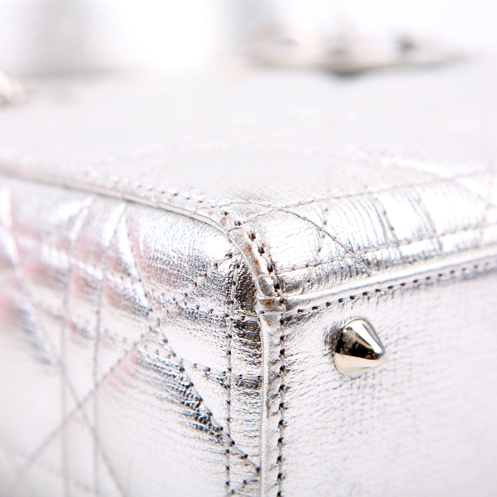 Christian Dior Lady Dior ABCDior Small Silver
