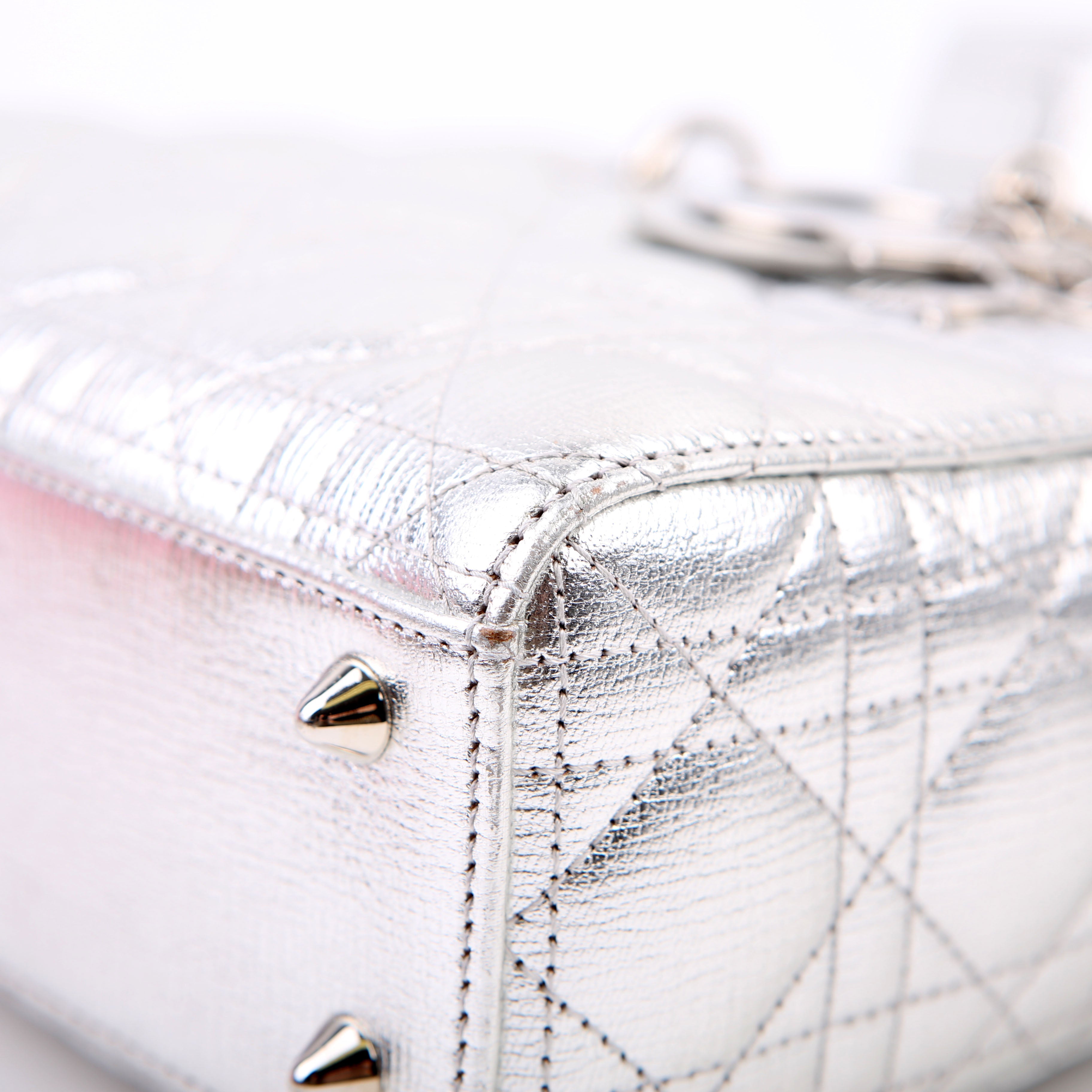 Christian Dior Lady Dior ABCDior Small Silver