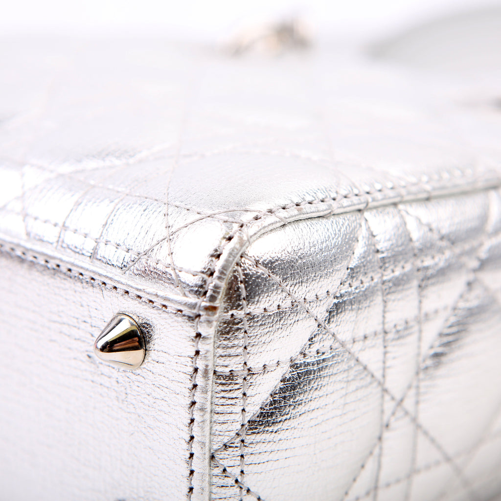 Christian Dior Lady Dior ABCDior Small Silver